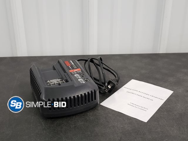 Lot 58-56315 - Craftsman 20v Battery Charger with USB Ports