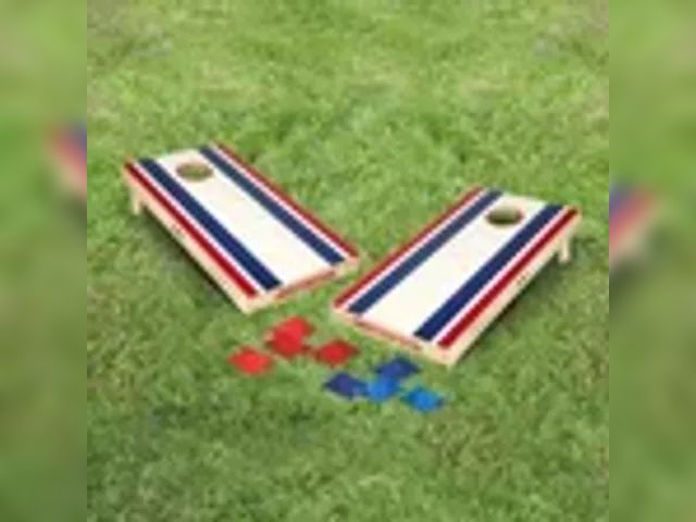 Lot 58-50504 - Backyard Hero Official Size Cornhole Set - light use - in Good condition