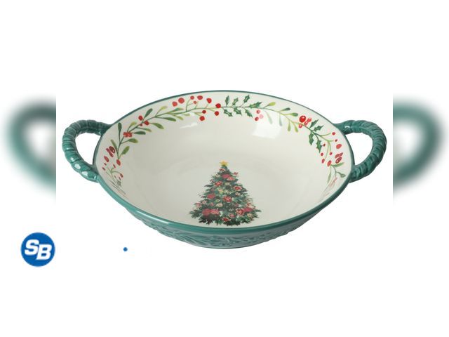 Lot 58-28203 - New The Pioneer Woman Merry Meadow Green 10.2-inch Stoneware Serving Bowl with Handles