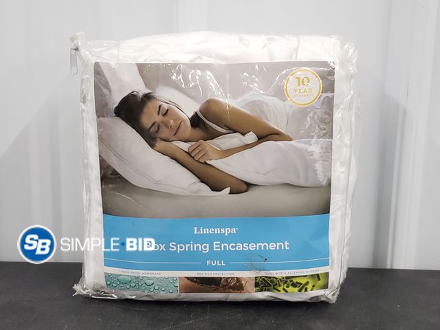 Lot 58-56537 - Linenspa Box Spring Encasement - Full Size - Waterproof