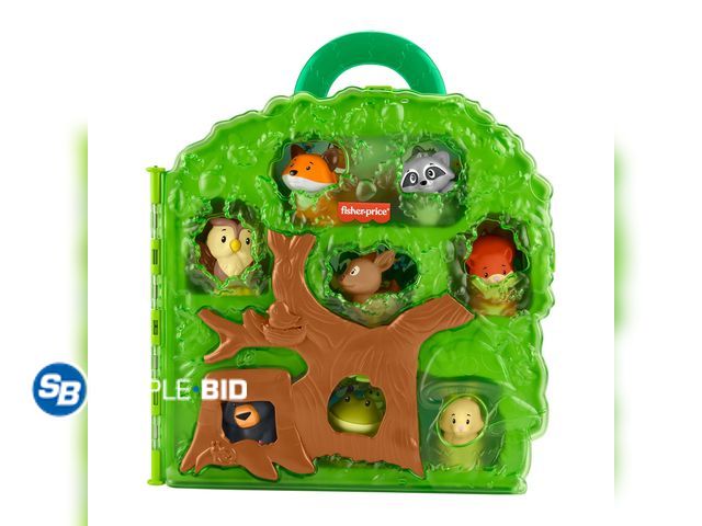 Lot 58-38025 - New Fisher-Price Little People Forest Friends Carry Case Toddler Playset with Figures, 9 Pieces