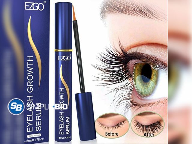 Lot 58-28173 - EZGO 5ml Eyelash Eyebrow Growth Enhancing Serum Thicker Longer Eye Lash Rapid Fast - appears unused