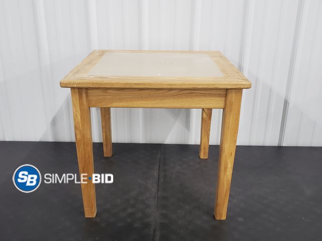 Lot 58-73610 - Wood &amp; Tile Coffee / Side Table