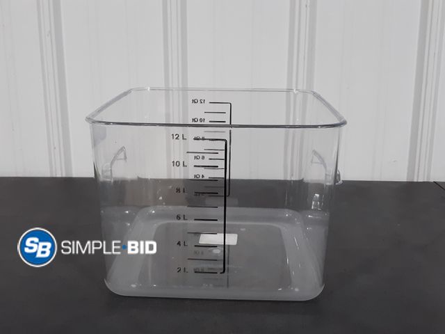 Lot 58-28359 - Rubbermaid Space Saving Container - 12 Liters or 12 Qts. - New