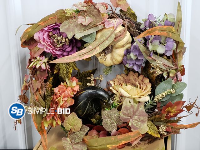 Lot 58-74714 - Artgar Fall Decorative Wreath - Appears Unused