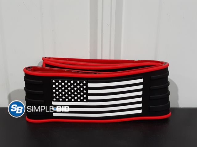 Lot 58-31391 - Rear Bumper Guard - Black and White American Flag