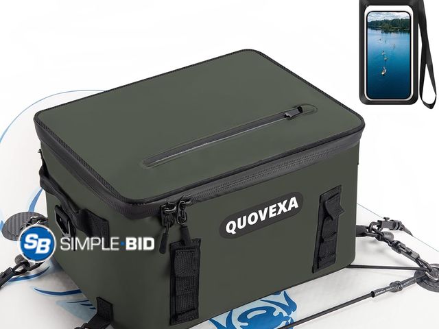 Lot 58-53618 - New Quovexa Paddle Board Cooler Bag, Sup Cooler, Coolers Deck Bag with 4 Pockets, Kayak Cooler Fits ...