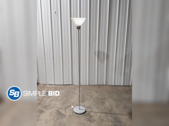 Lot 58-13255 - Grey Metal Floor Lamp