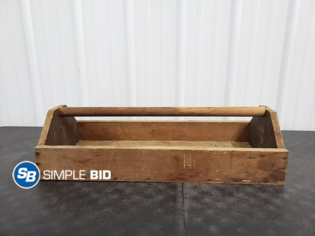 Lot 58-83932 - Wooden Tool Box - used but in good condition - approx. 27" Long
