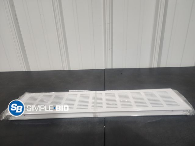 Lot 58-34251 - Lot of (2) Air Vent Covers - 18 x 4" - White