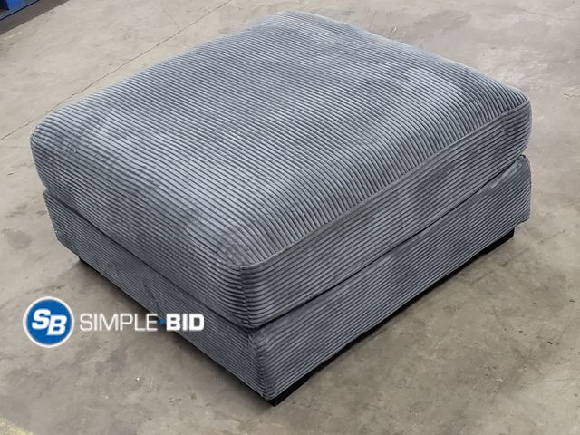 Lot 58-41906 - Grey Fabric Ottoman