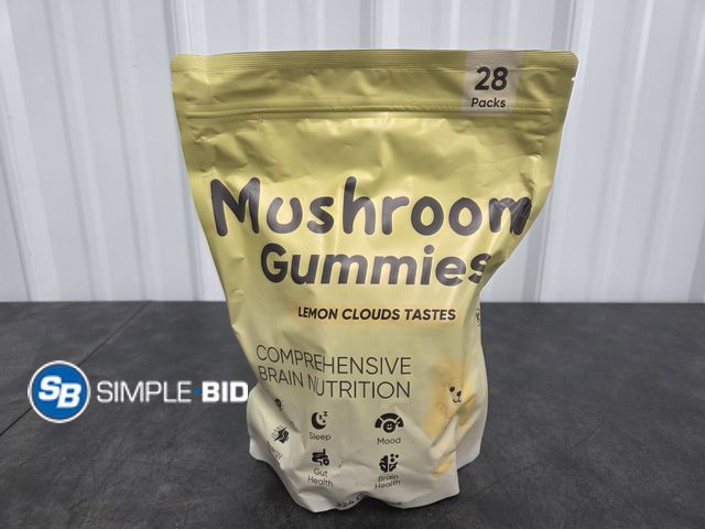 Lot 58-62743 - New MUSHROOM GUMMIES - Lemon Clouds Tastes - Comprehensive Brain Nutrition - 224 gummies - Great for...