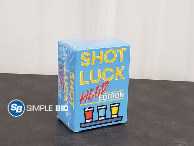 Lot 58-63241 - New SHOT luck Hood Edition -- Enjoy a fun game of Shot luck with friends, use a deck of prompt cards...