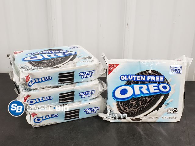 Lot 58-64843 - OREOS! Lot of (4) packages of Gluten Free Oreos - unopened -expired