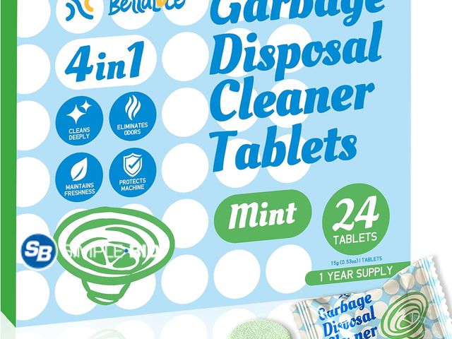 Lot 58-60182 - New Garbage Disposal Cleaner Deodorizer Tablets-24 Pack Deep Cleaning Disposer Descaler Freshener-He...
