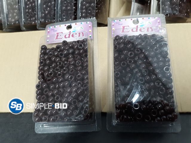 Lot 58-30433 - Lot of (24) New Packages of Eden Hair Beads