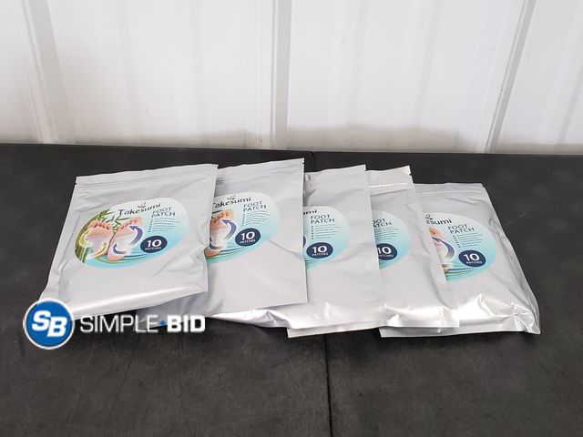 Lot 58-64470 - Lot of (5) Takesumi Foot Patches - Deep Calm &amp; Relaxation, Reduction of Stress, Improved Sleep Q...