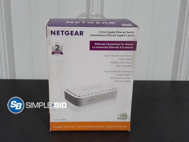 Lot 58-28963 - Netgear 5-Port Gigabit Ethernet Switch