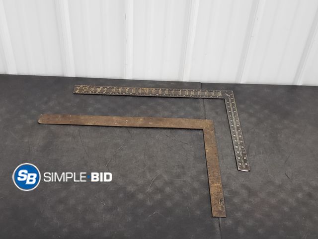 Lot 58-84459 - Lot of (2) Metal Angle L-Squares