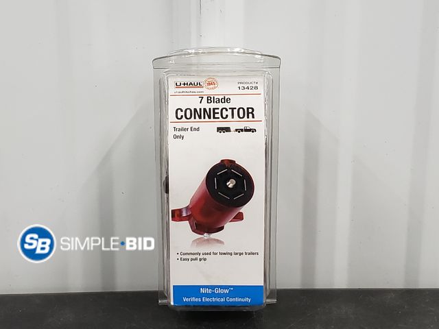 Lot 58-56310 - 7 Blade Connector for Trailer End Only - Nite Glow - Verifies Electrical Continuity