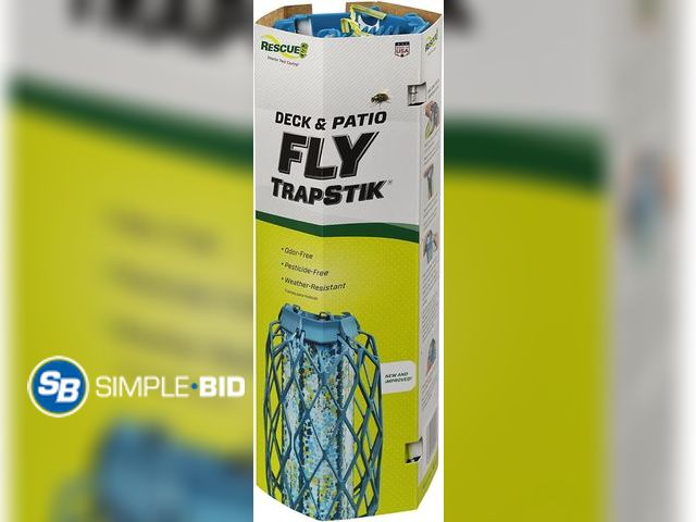 Lot 58-68330 - New RESCUE! Deck Patio Fly Trapstik Outdoor Hanging Fly Trap