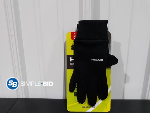 Lot 58-34320 - New MEN'S Heads touchscreen Running Gloves - SIZE M