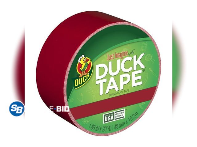 Lot 58-27006 - New Duck Brand 1.88 in. x 20 yd. Red Colored Duct Tape