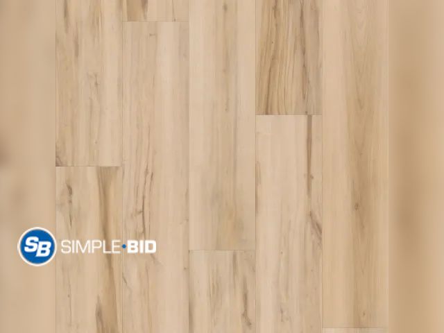 Lot 58-75404 - Lot of (1) Box of Shaw Fresh Take 3415V-01166 Butterfly White 8.86" X 59.06" Floating LVP (21.79 SF/...