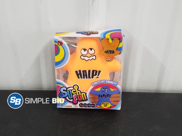 Lot 58-72801 - New JARU- HALP! Suction Dude, Stretchy Squeezy!