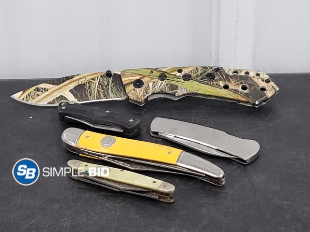 Lot 58-74047 - Lot of (5) Various Pocket Knives