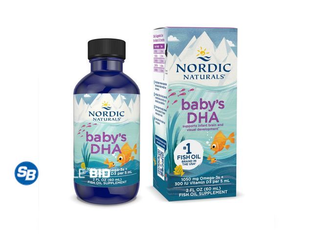 Lot 58-65446 - New Nordic Naturals Baby's DHA Liquid with Dropper, 1050 Mg, Fish Oil, 2 Fl Oz