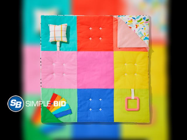 Lot 58-54889 - New Lovevery, Anytime Activity Mat, On-The-Go Play Mat for Baby, Play Mat for Tummy Time, Lightweigh...