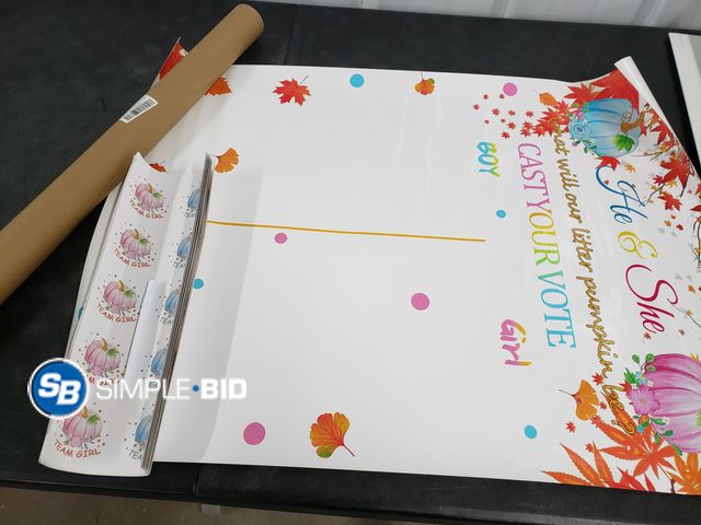 Lot 58-41887 - HOliday Gender Reveal Game with 56 Voting Stickers