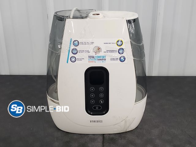 Lot 58-60466 - Homedics Total Comfort Ultrasonic warm and cool mist - appears unused