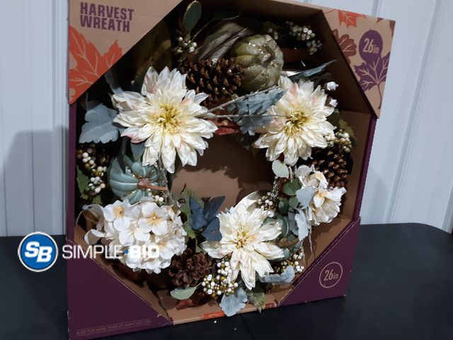 Lot 58-34638 - New Member's Mark Harvest Wreath 26"