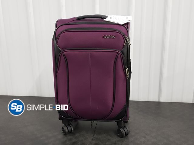 Lot 58-72270 - American Tourister 20 Spinner Carry On - Purple Orchid - Appears Unused