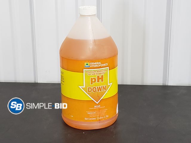 Lot 58-71860 - PH Down Acid Gen Hydrophonics 1 gallon