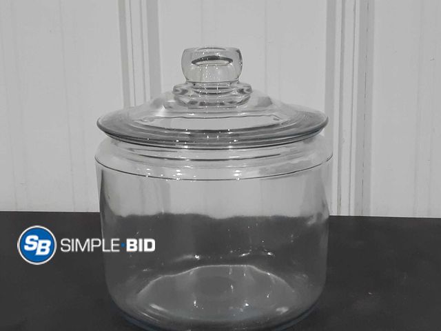 Lot 58-25181 - Large Glass jar with Lid