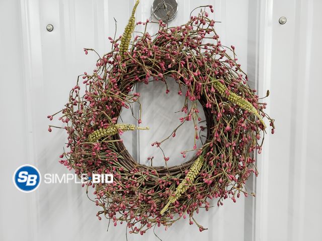 Lot 58-67145 - Decorative Wreath - approx. 14" x 14"