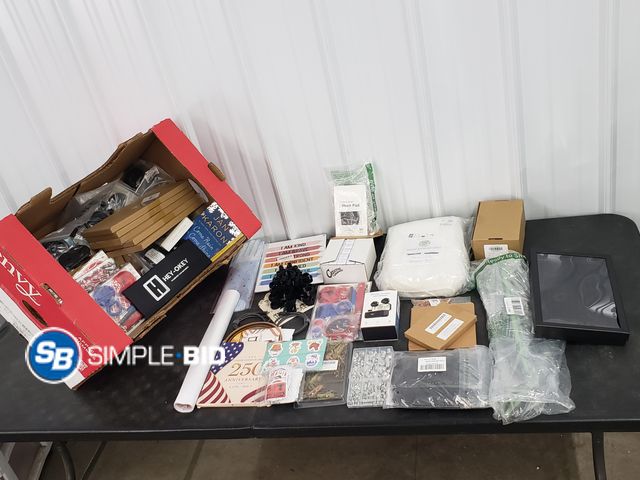 Lot 58-75735 - BOX of small amazon items and more - variety of items - unused