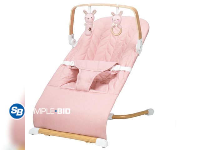 Lot 58-68876 - New Portable Baby Bouncer, Bouncer Seat for Babies 0-12 Months, 3 Recline Positions, Foldable Baby R...