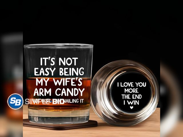 Lot 58-83348 - New Husband Birthday Gifts for Men - 11 oz Engraved Crystal Whiskey Glasses -It's Not Easy Being My ...