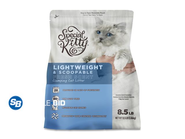 Lot 58-34020 - New Special Kitty Lightweight and Scoopable Fresh Scent Clumping Cat Litter, 8.5 lb Bag