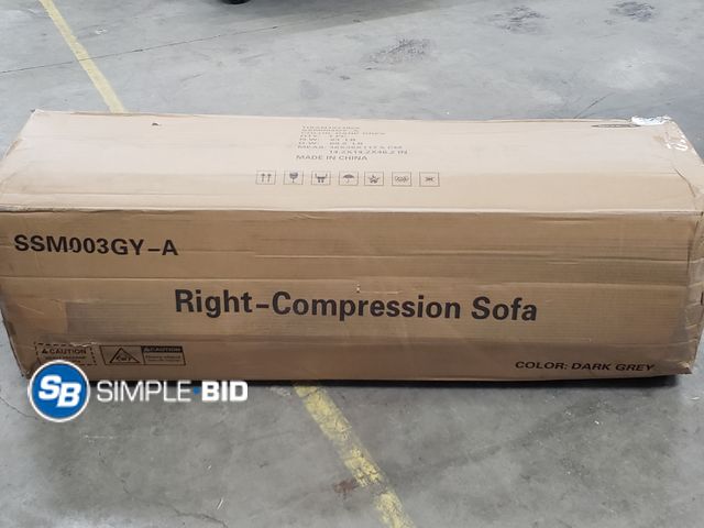 Lot 58-50511 - Right Side Compression Sofa - SSM003GY-A - Not complete
