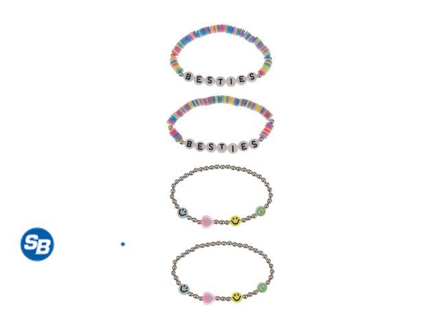 Lot 58-57883 - New Wonder Nation Stretch &amp; Colorful Friendship Bracelet, 4 Piece