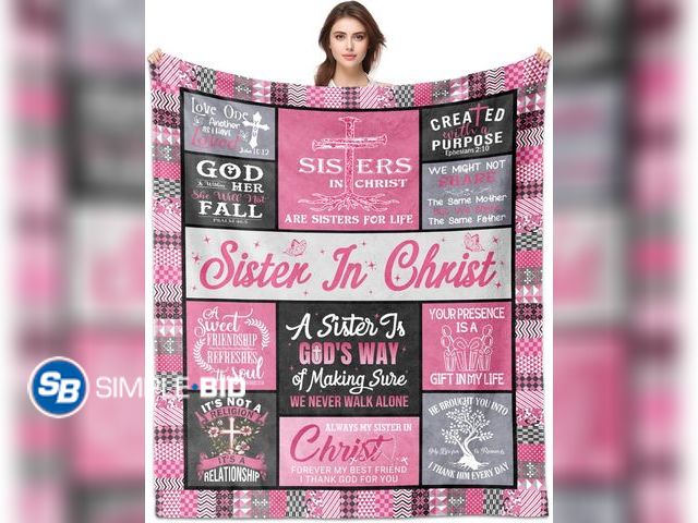 Lot 58-17428 - Sister in Christ Gifts for Women Blanket 60"x50"