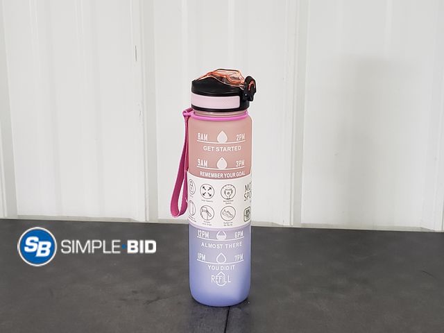 Lot 58-68550 - HiDR8 - Motivational Sports Bottle 32oz - New