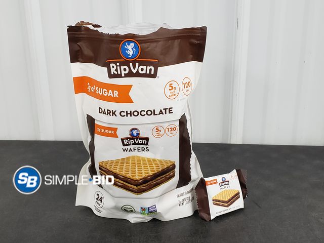 Lot 58-50688 - Rip Van! DARK CHOCOLATE! wafers 14 pack individually wrapped - unopened - best by 7/26