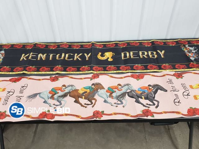 Lot 58-39937 - Lot of (2) Kentucky Derby Dining Room Decor