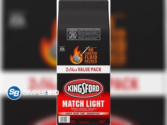 Lot 58-68661 - New KingSford Match Light  Instant Charcoal Briquettes,  14lb
